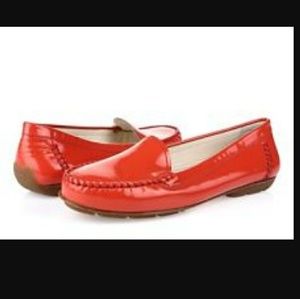 GEOX Respiratory Coral Patent leather Loafers Shoe